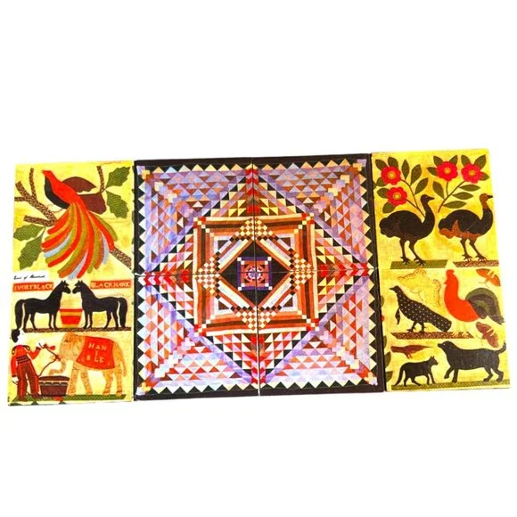 Vtg 2000 "GLORIOUS AMERICAN QUILTS" Magic Cube Toy; Museum of American Folk Art - Picture 14 of 15